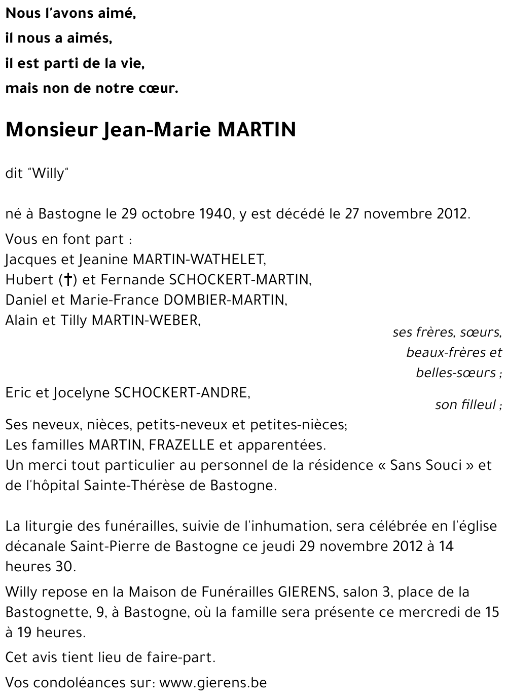 Jean-Marie MARTIN