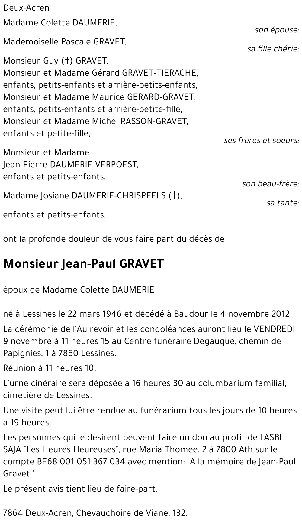 Jean-Paul GRAVET