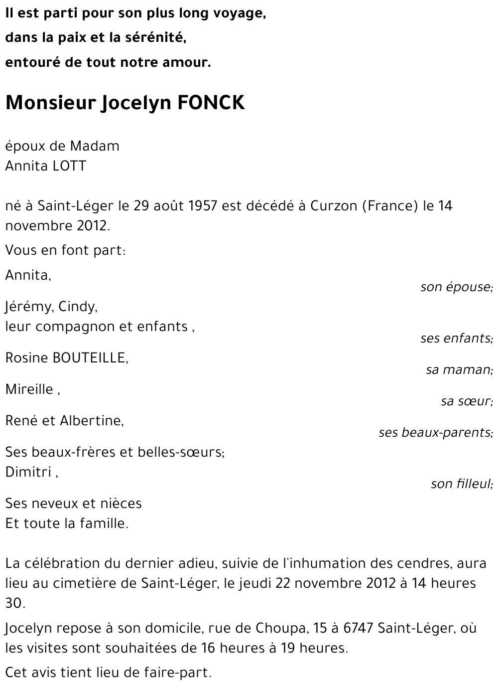 Jocelyn FONCK