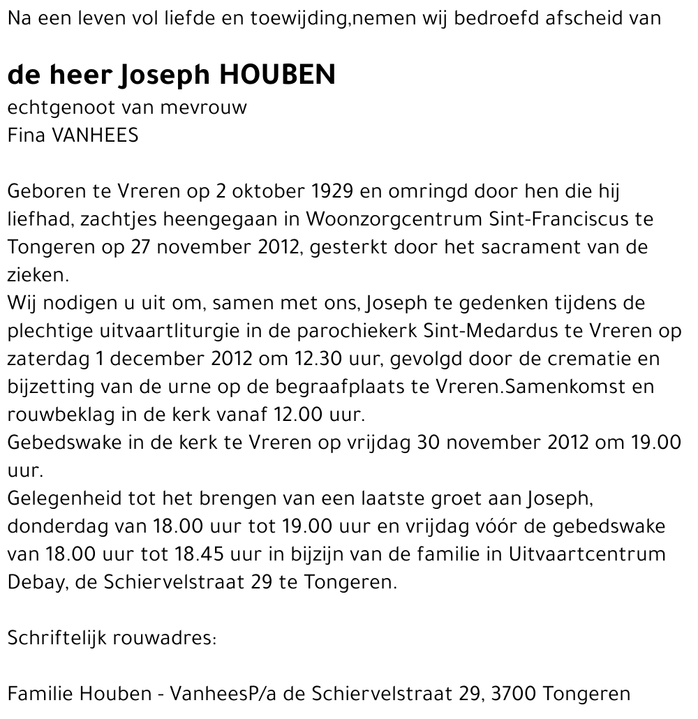 Joseph HOUBEN