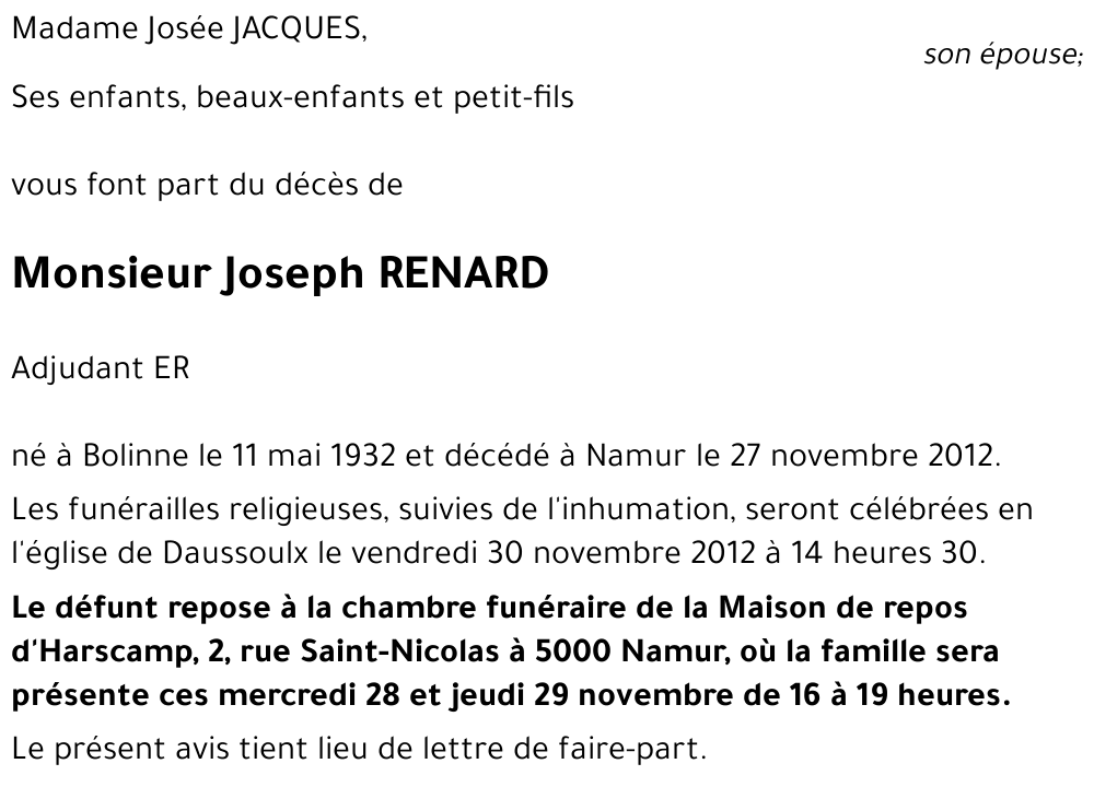 Joseph RENARD