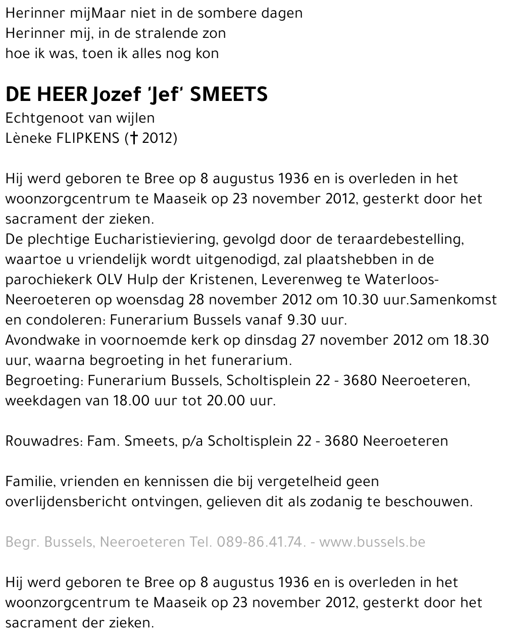 Jozef  'Jef' SMEETS