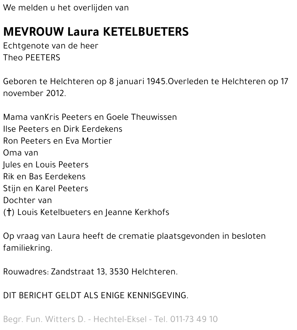 Laura Ketelbueters