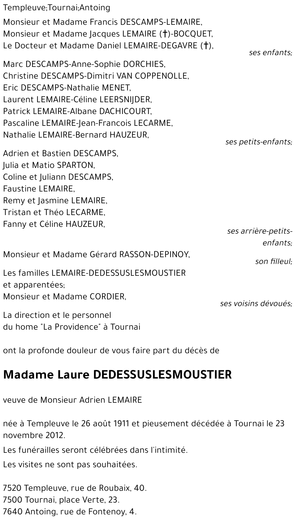 Laure DEDESSUSLESMOUSTIER