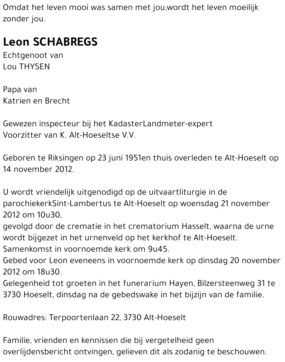 Leon SCHABREGS