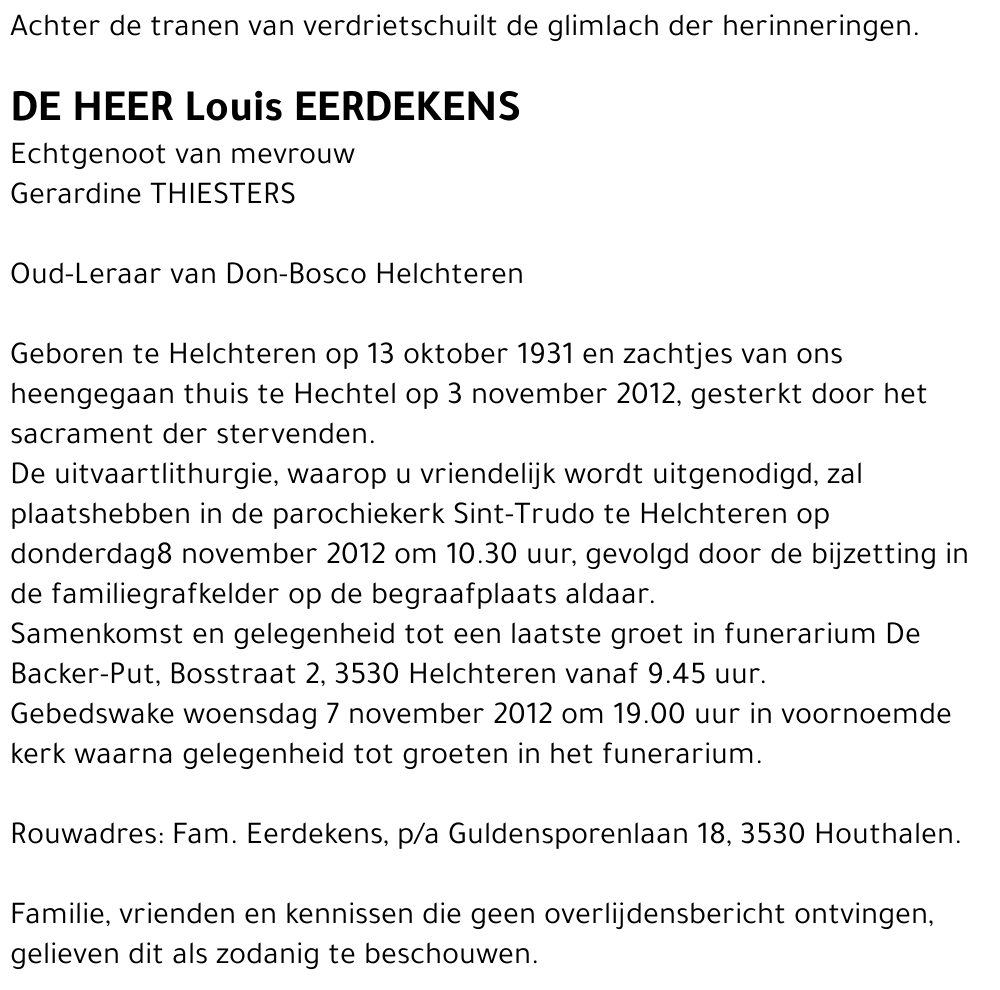 Louis EERDEKENS
