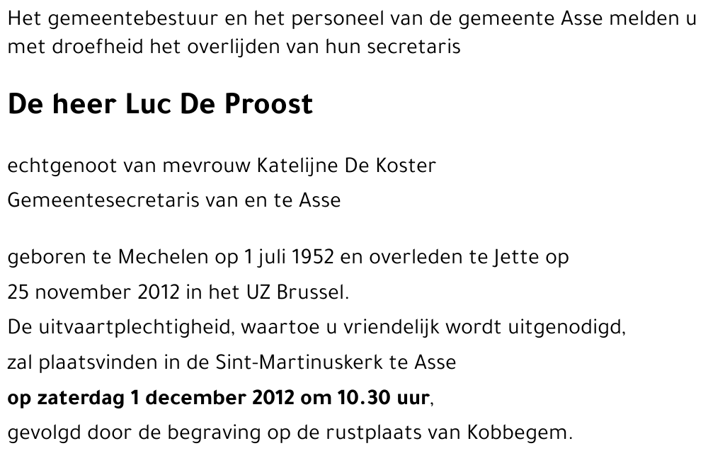 Luc De Proost