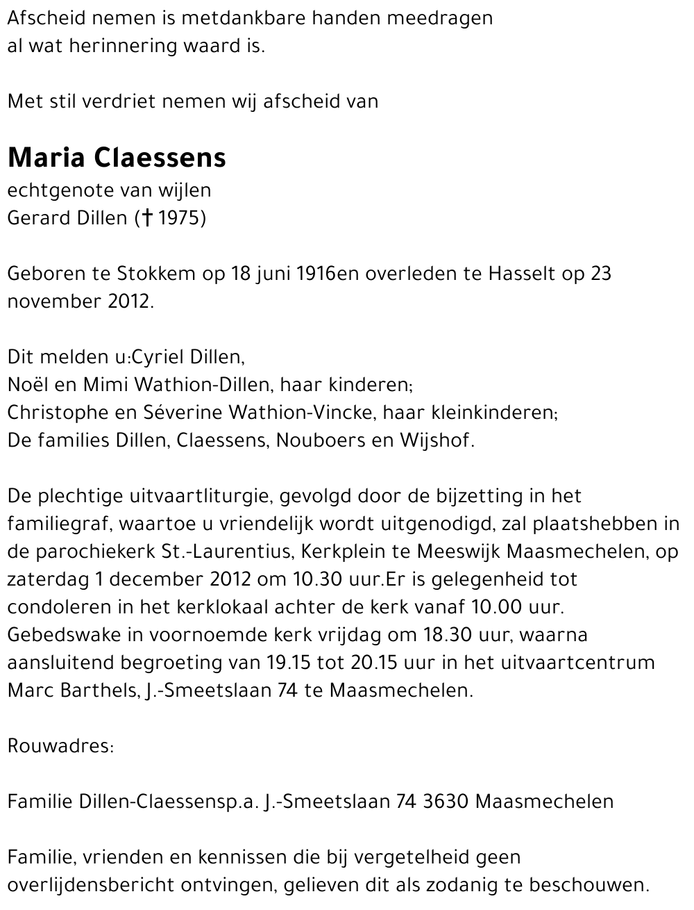 Maria Claessens