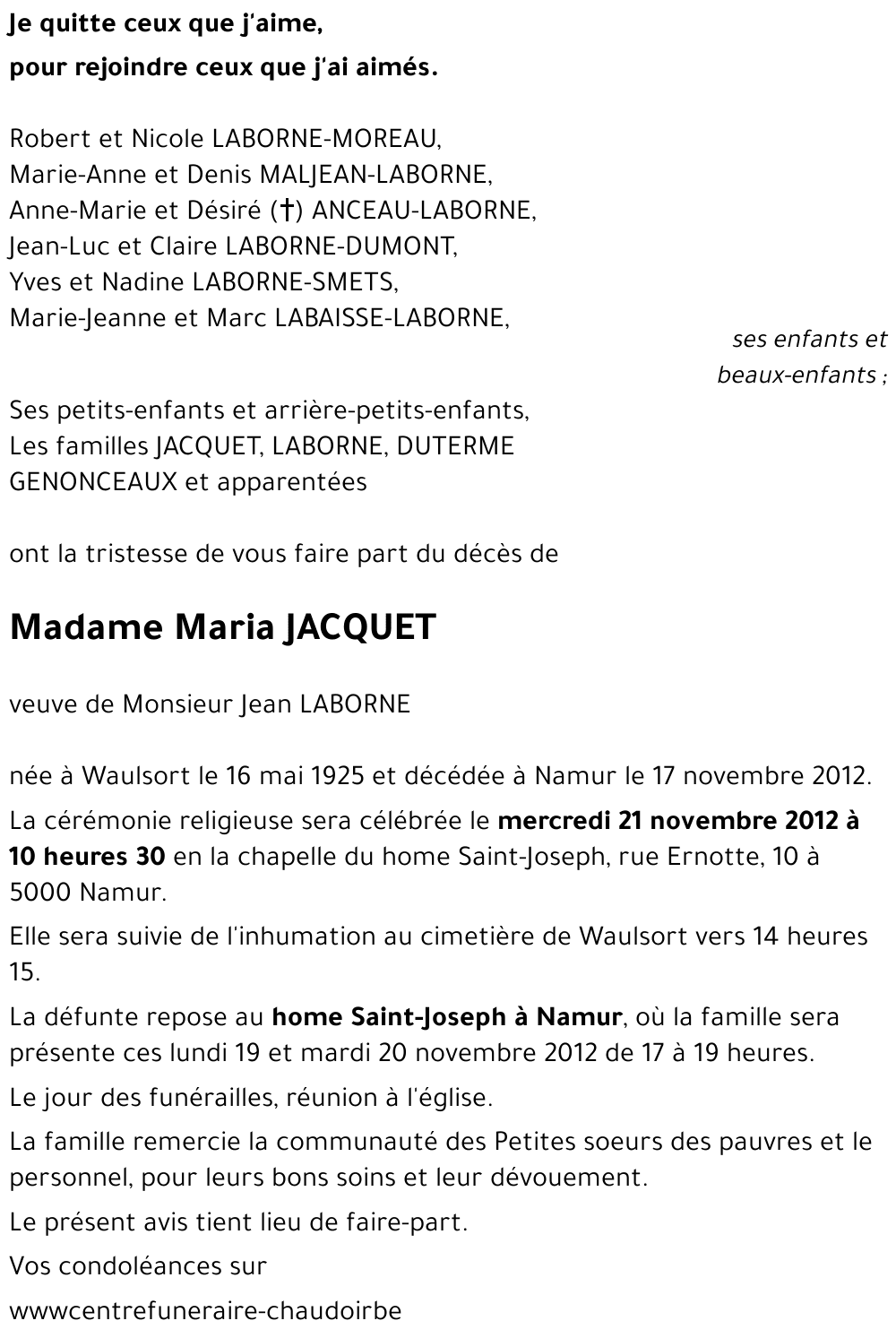 Maria JACQUET