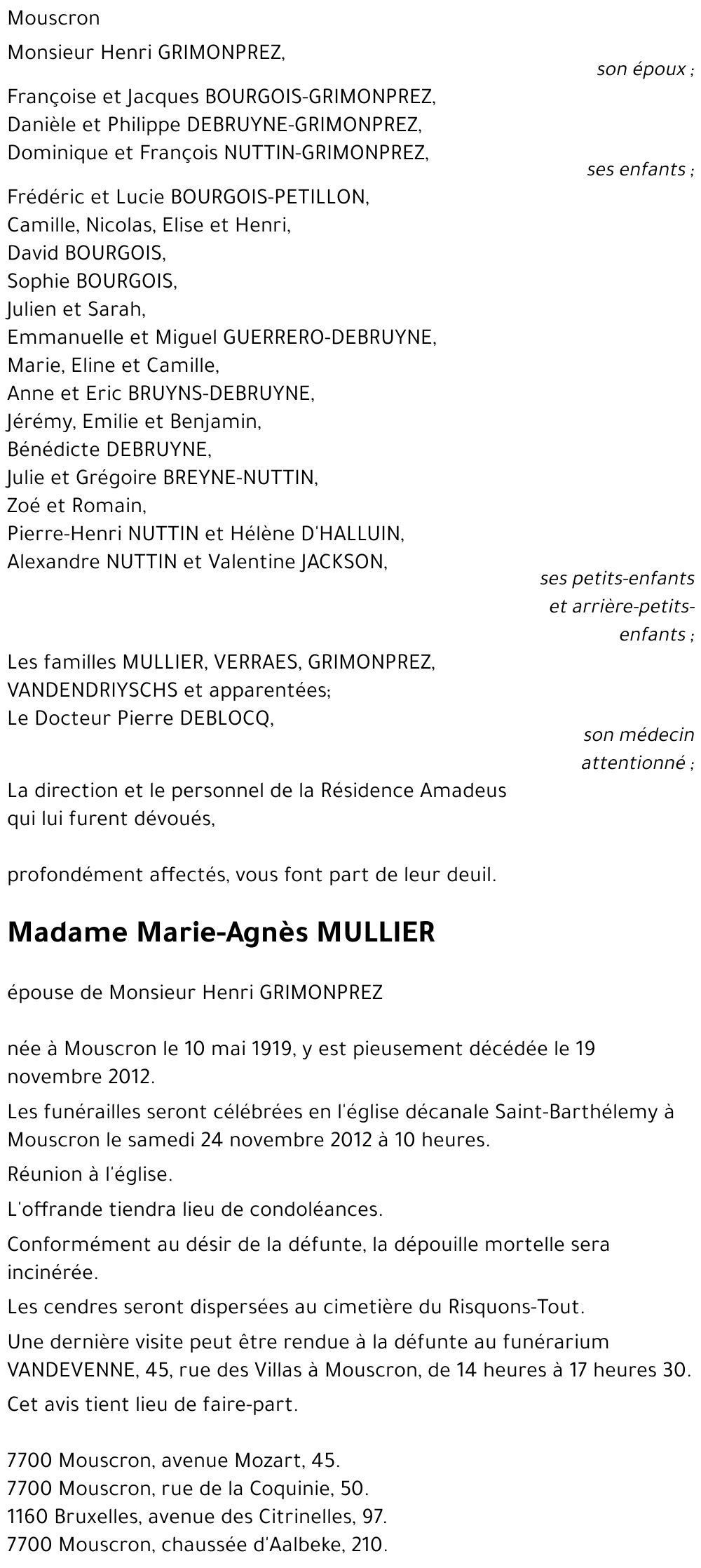 Marie-Agnès MULLIER