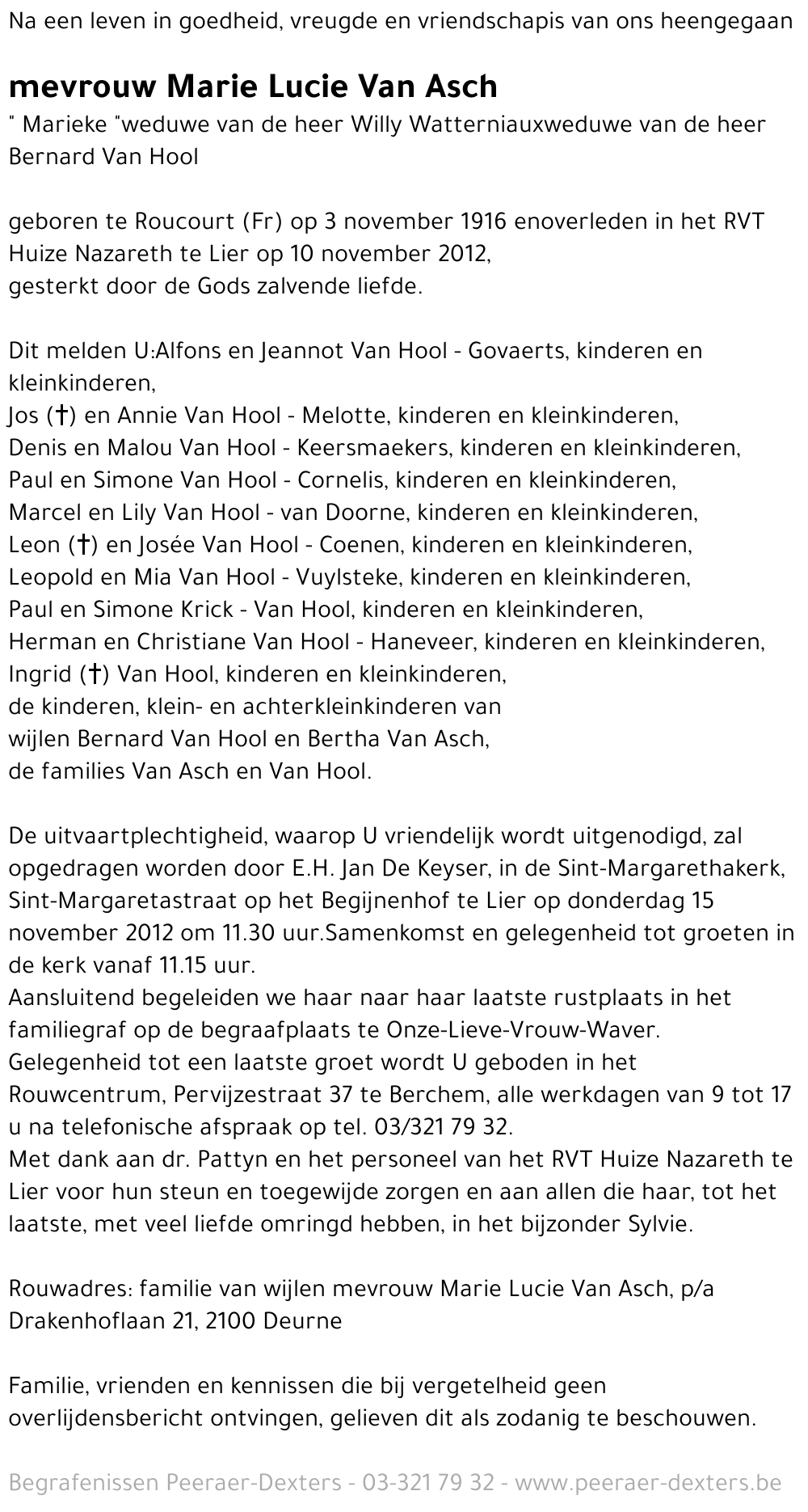 Marie Lucie Van Asch