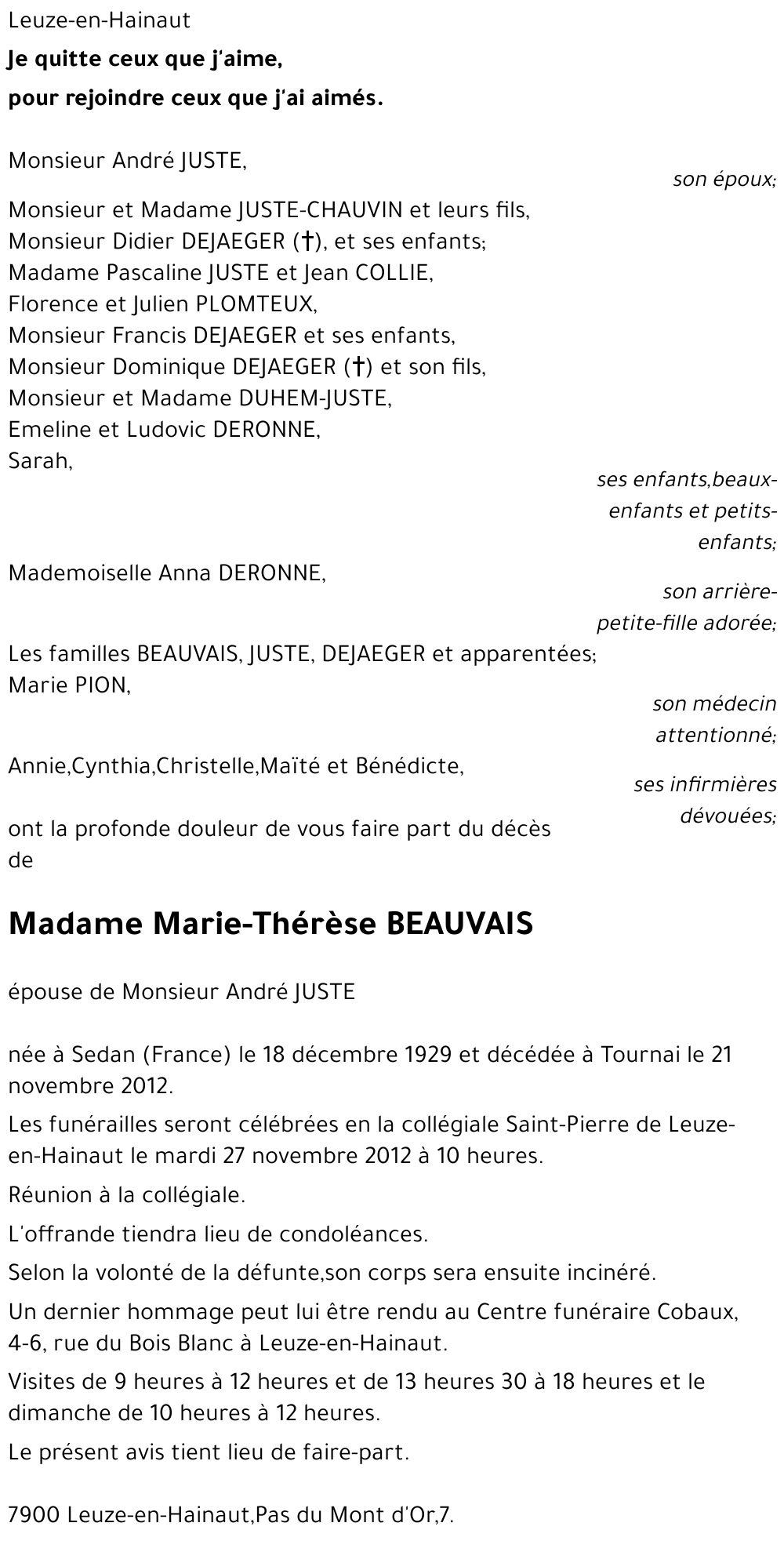 Marie-Thérèse Beauvais