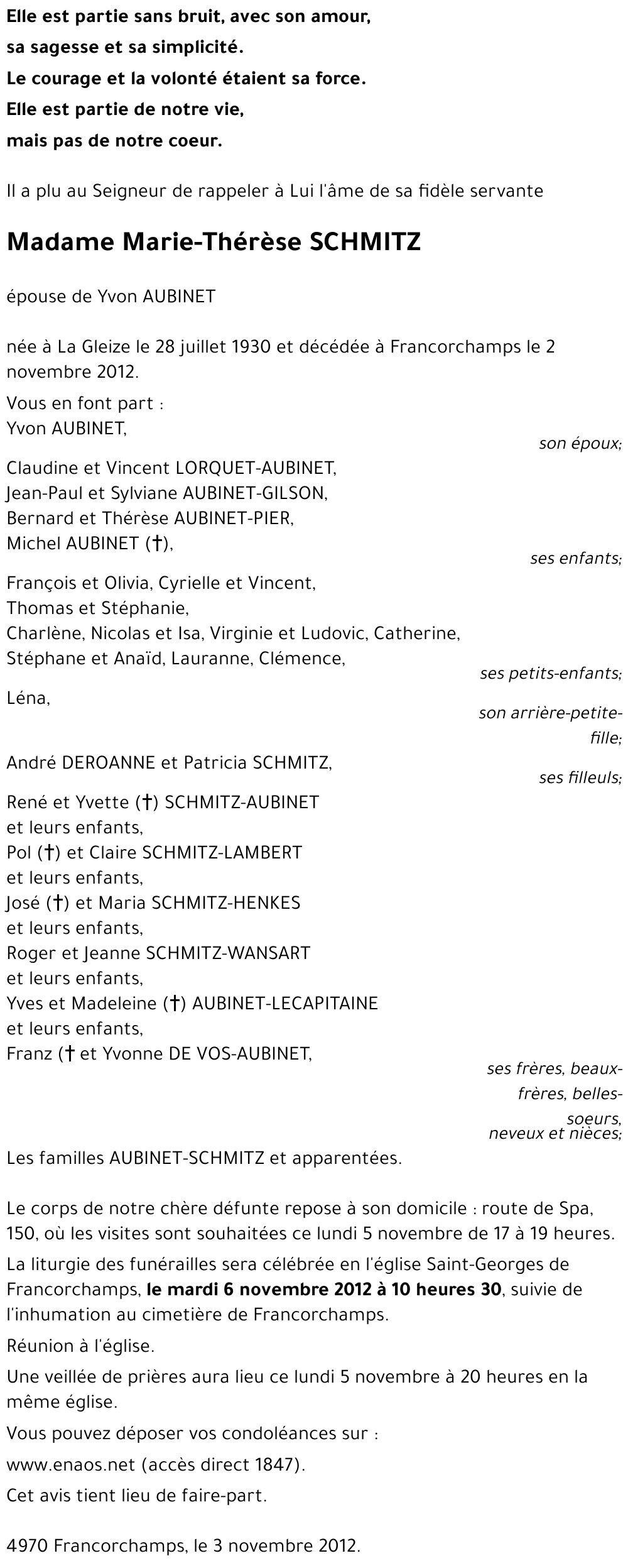 Marie-Thérèse SCHMITZ