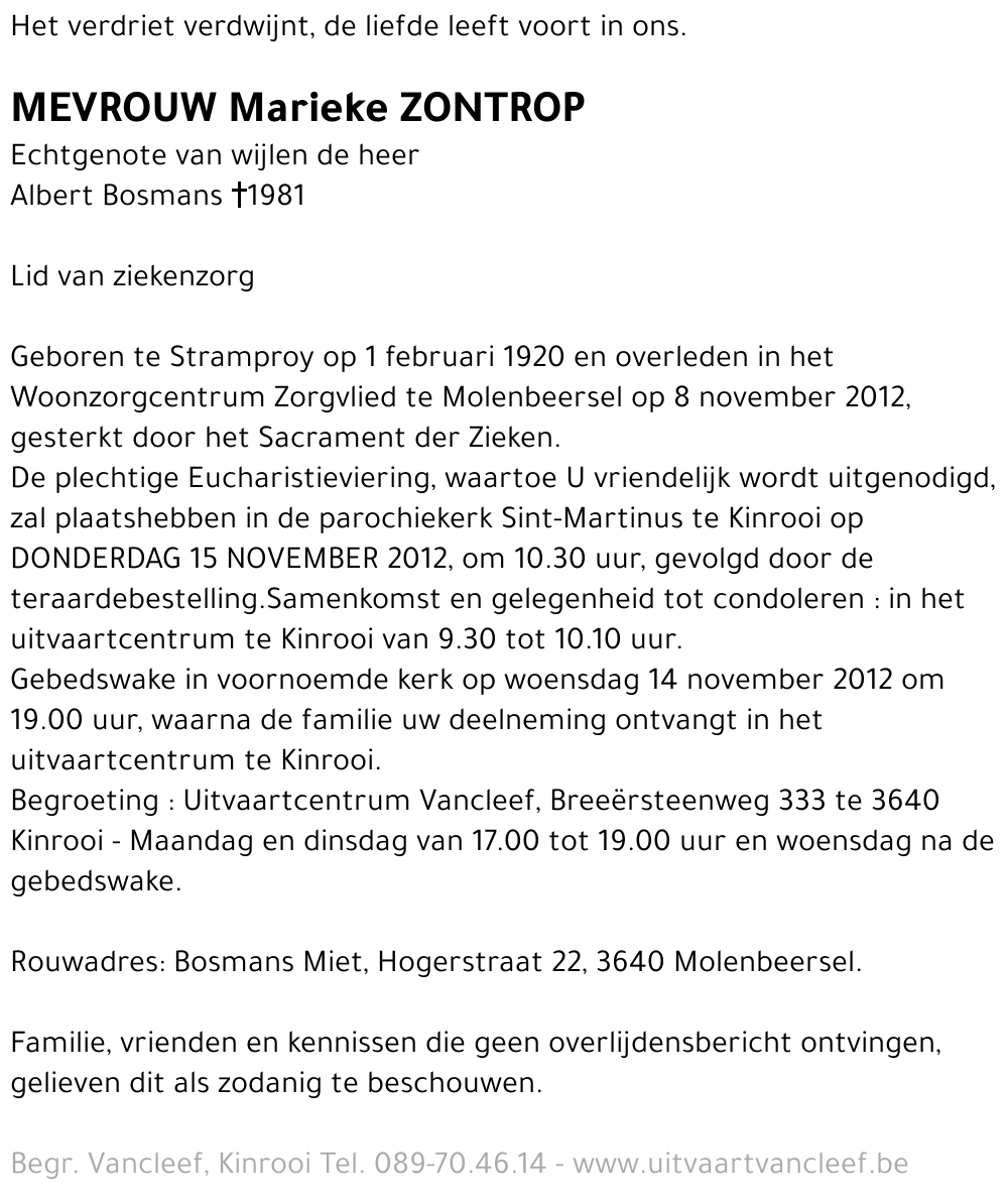 Marieke Zontrop