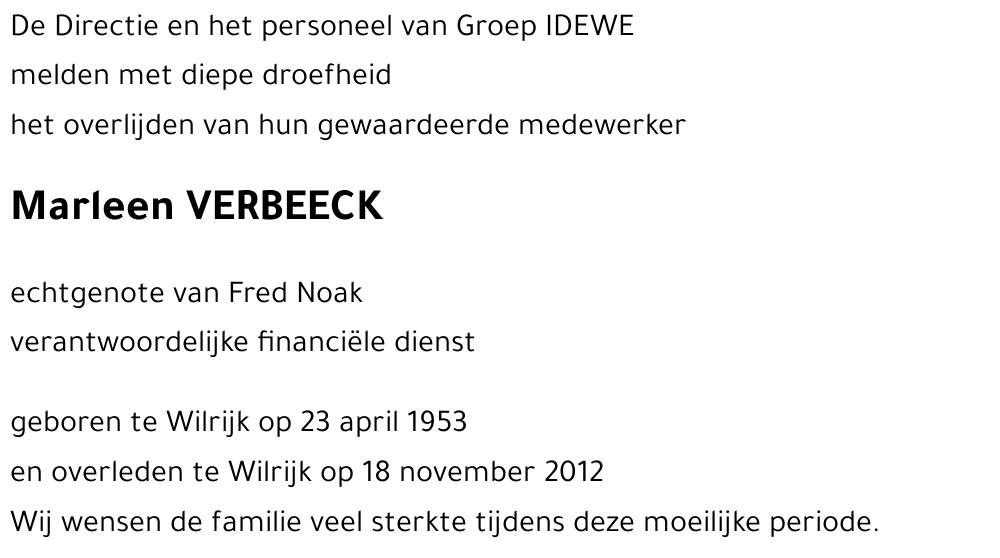 Marleen VERBEECK