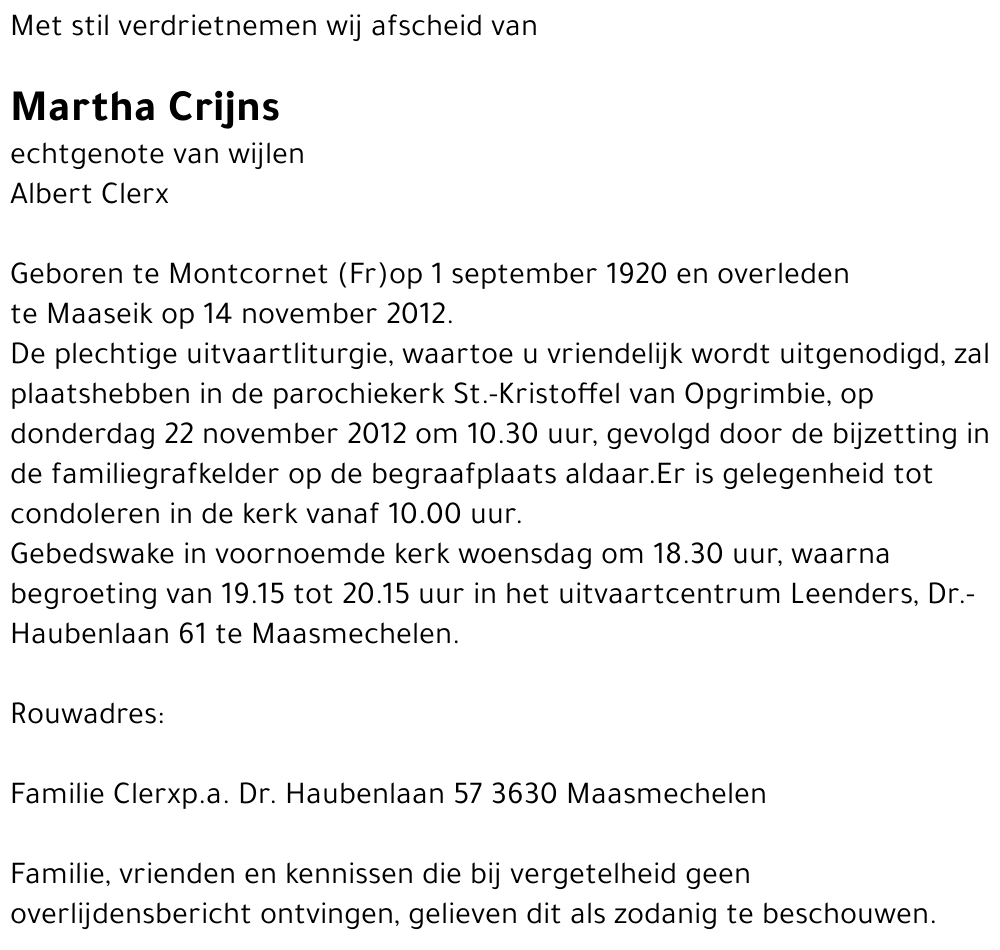 Martha Crijns