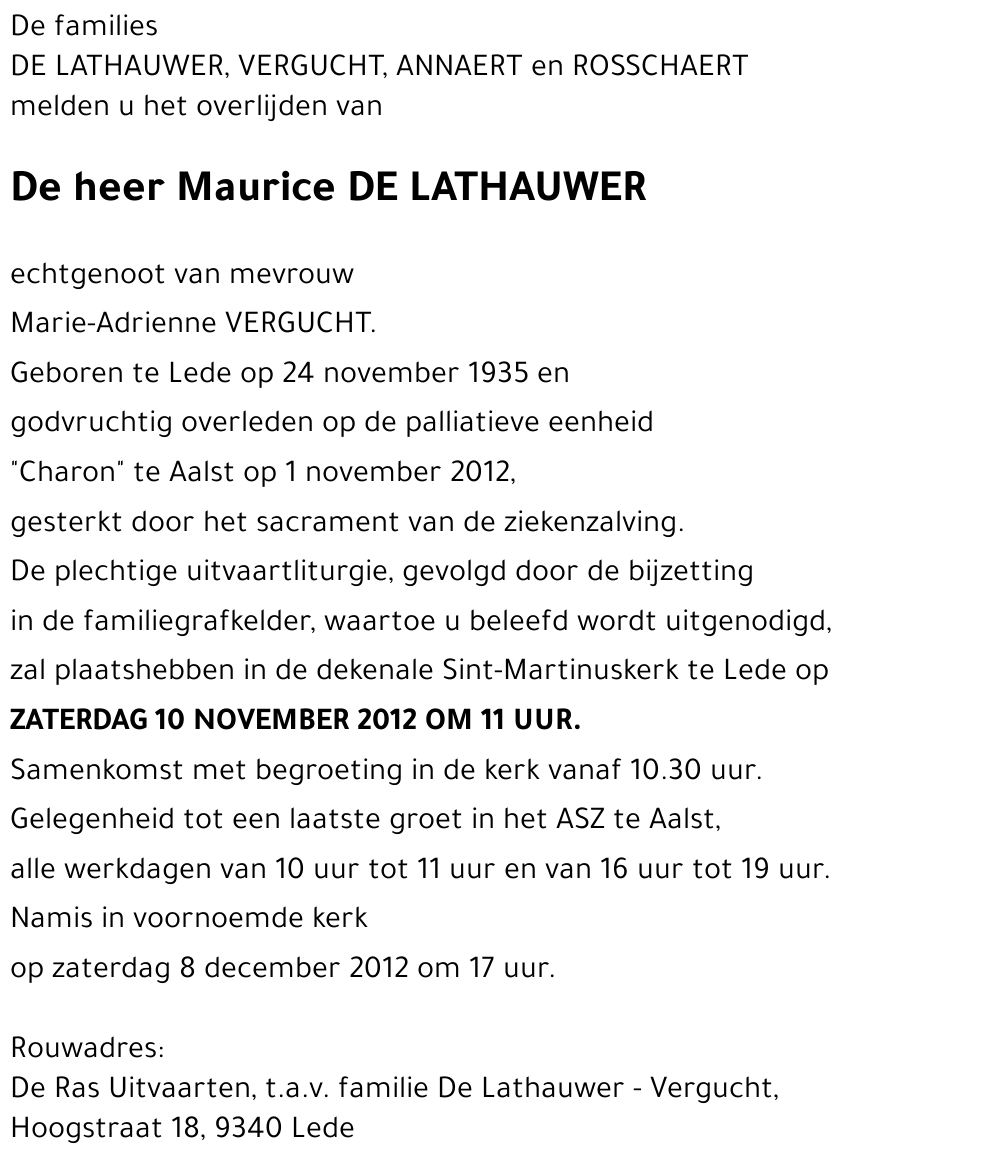 Maurice DE LATHAUWER