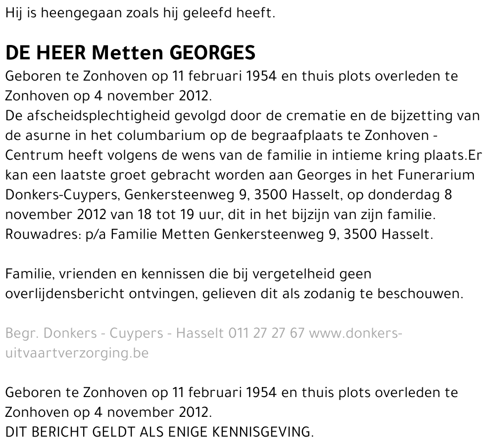Metten Georges
