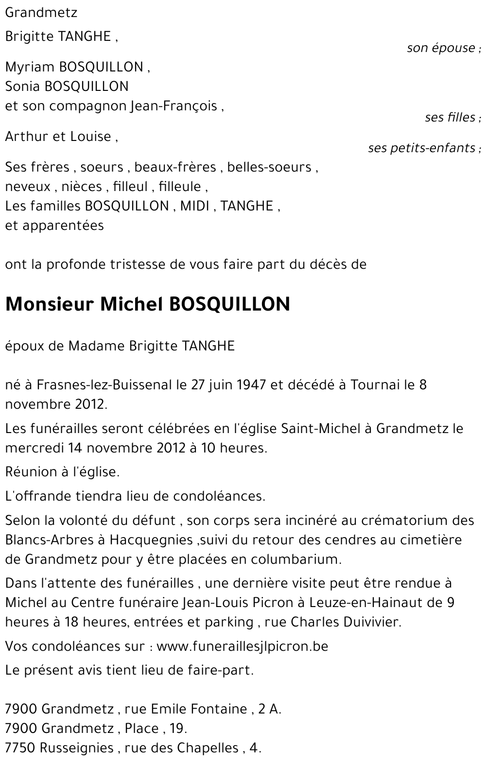 Michel BOSQUILLON