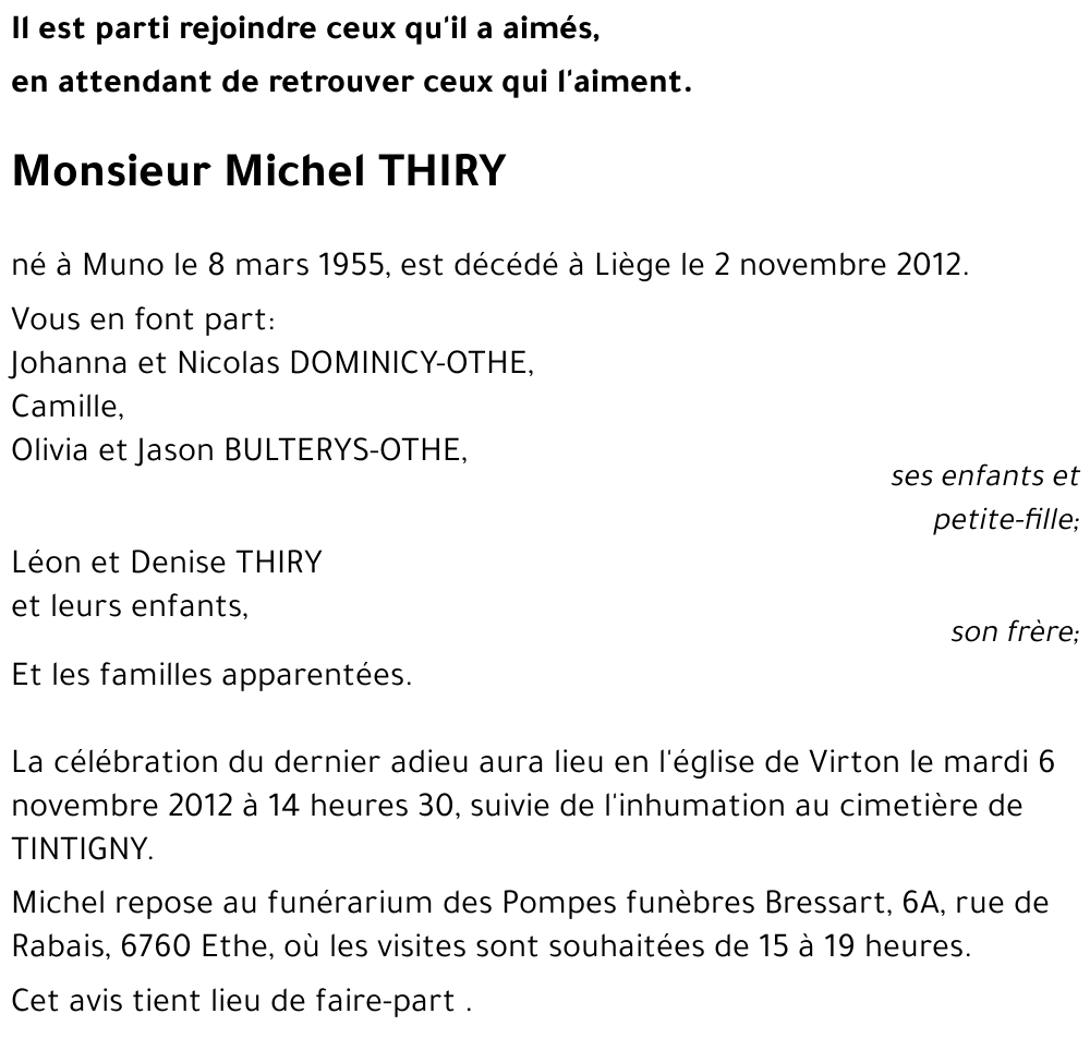 Michel THIRY