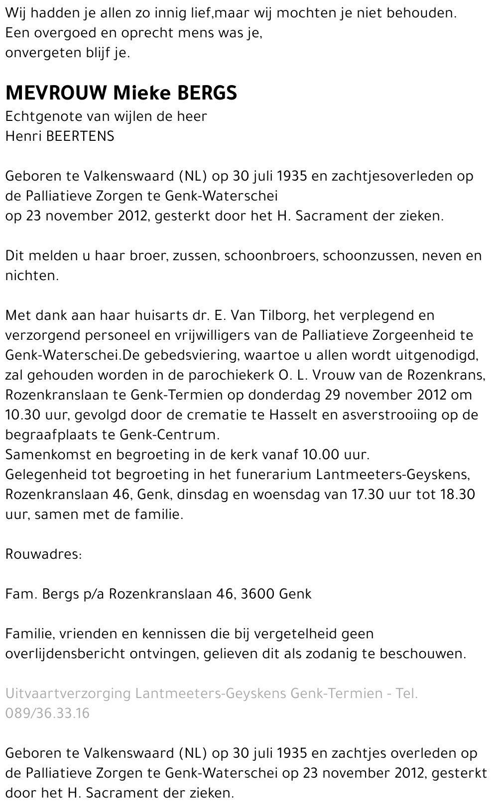Mieke BERGS