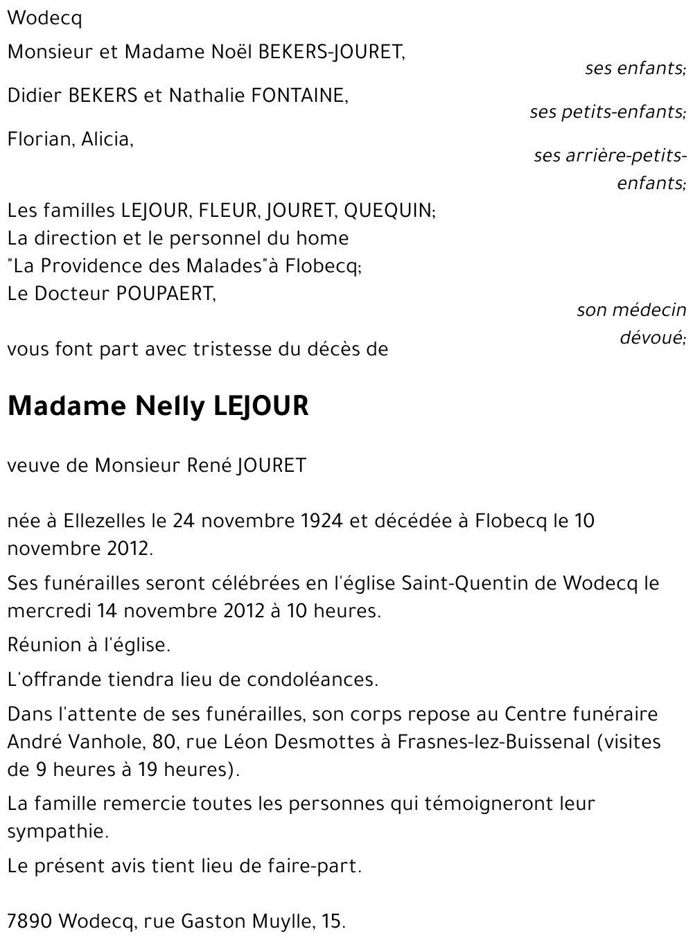 Nelly LEJOUR