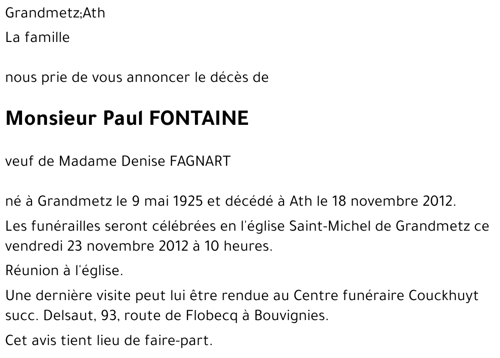 Paul FONTAINE