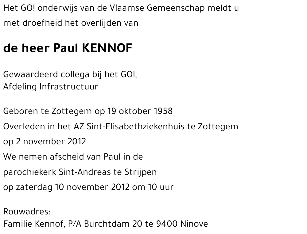 Paul KENNOF