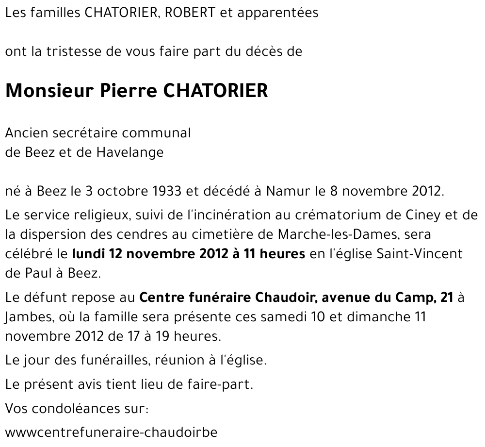 Pierre CHATORIER