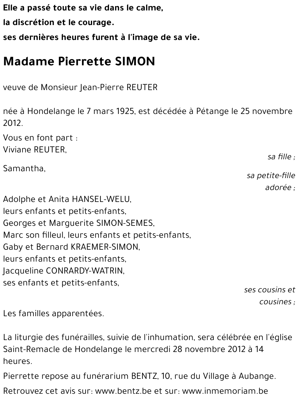 Pierrette SIMON