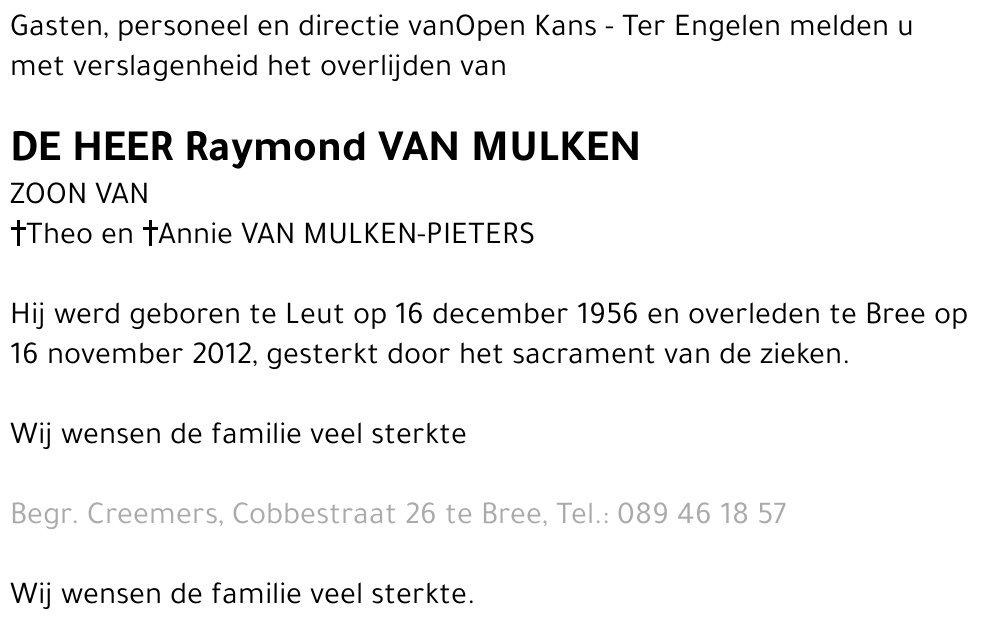 Raymond Van Mulken