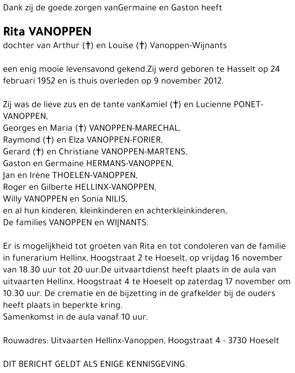 Rita VANOPPEN