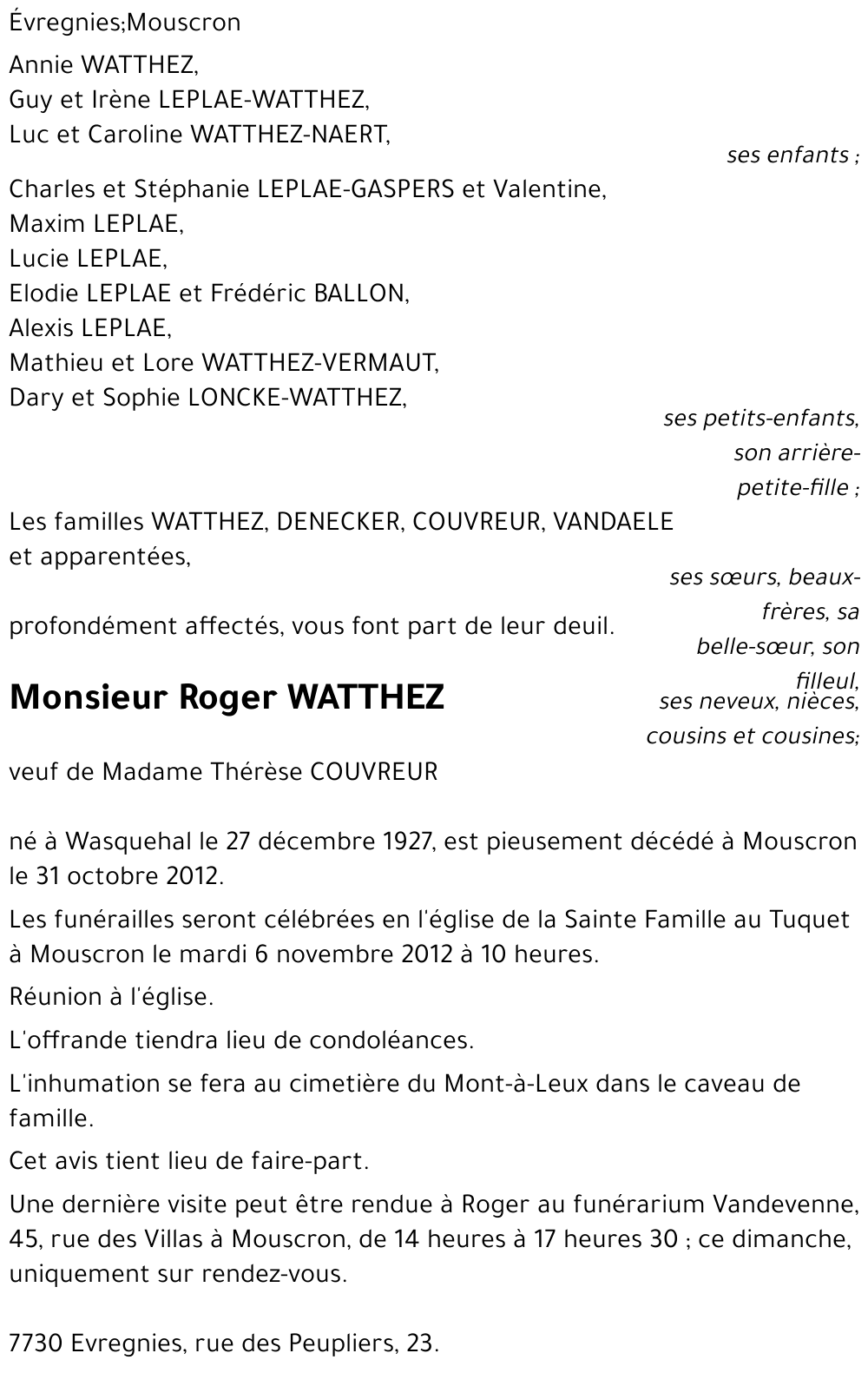 Roger WATTHEZ
