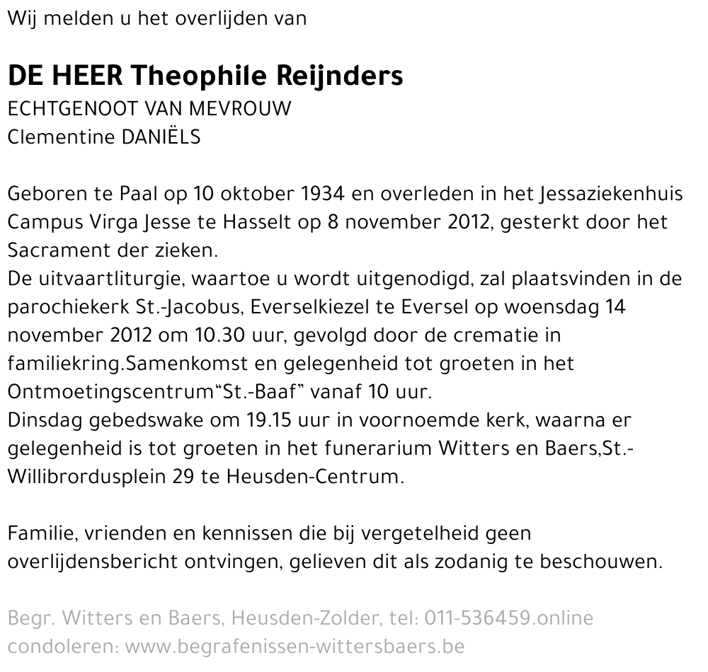 Theophile Reijnders