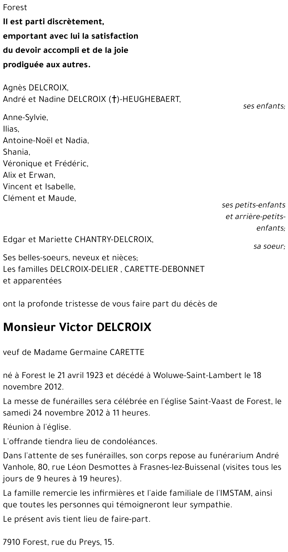 Victor DELCROIX