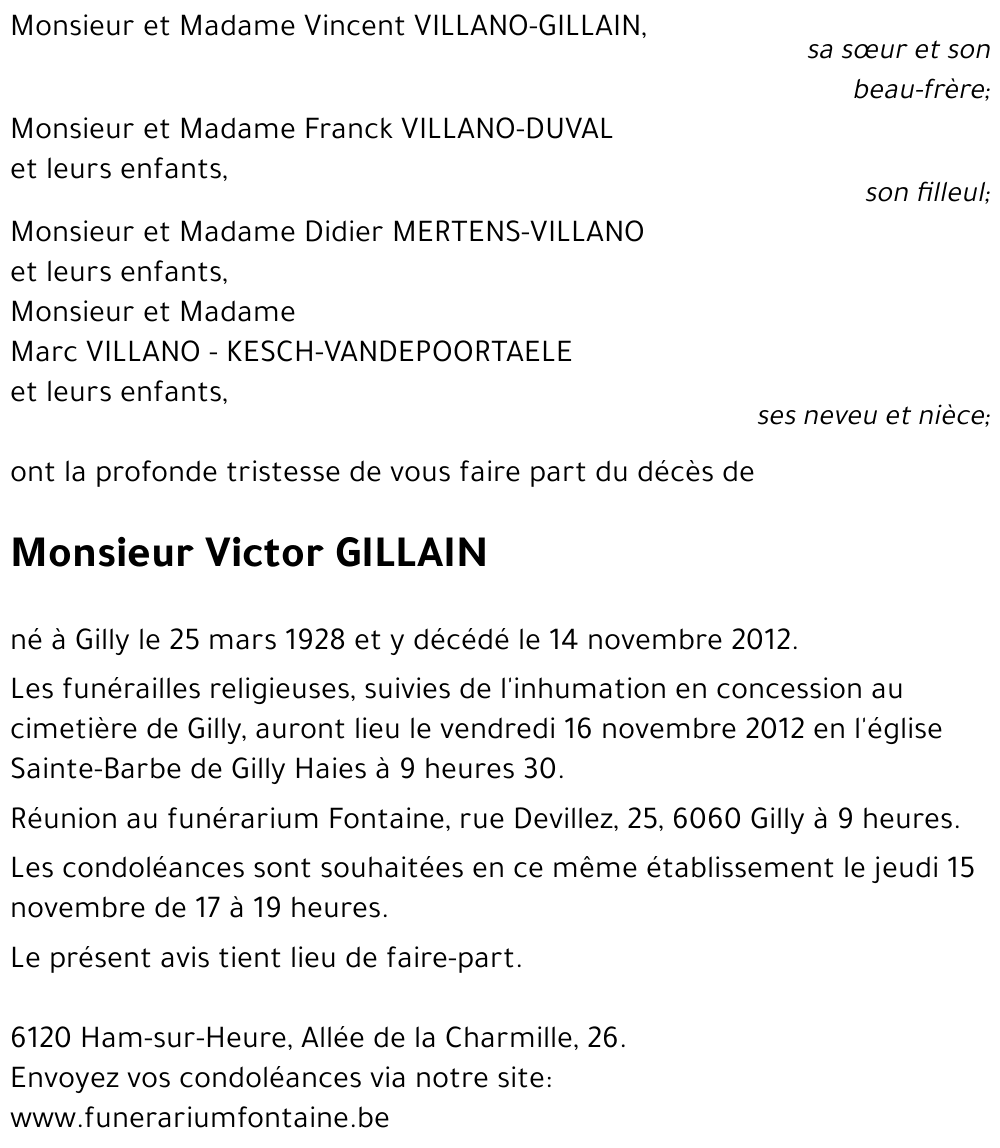 Victor GILLAIN