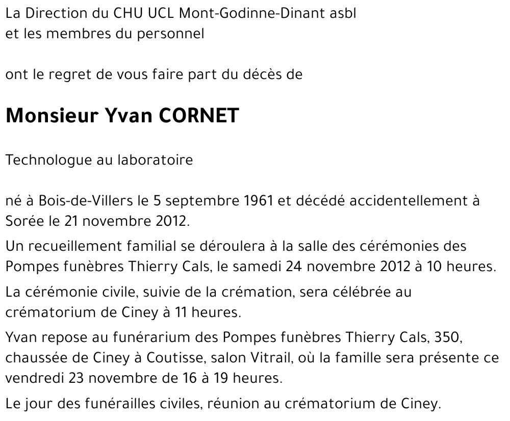 Yvan CORNET