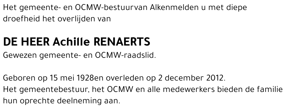 Achille Renaerts