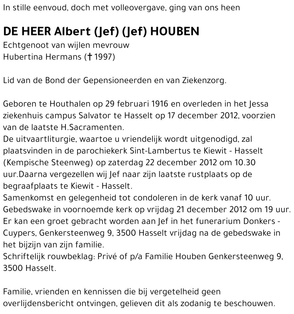 Albert Houben