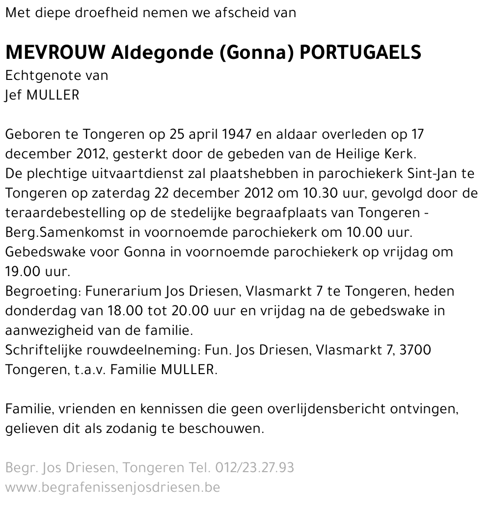 Aldegonde Portugaels