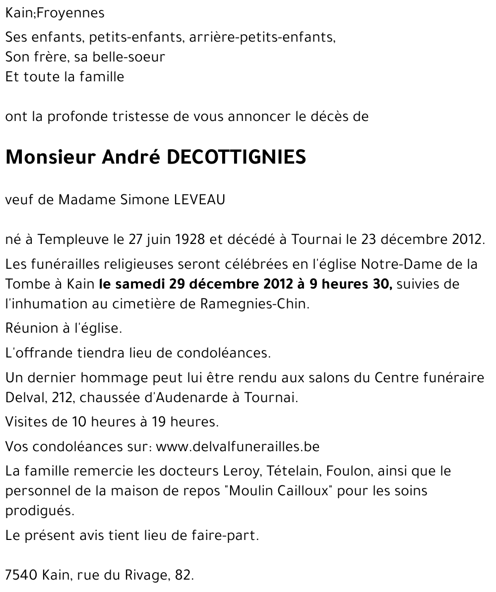 André DECOTTIGNIES