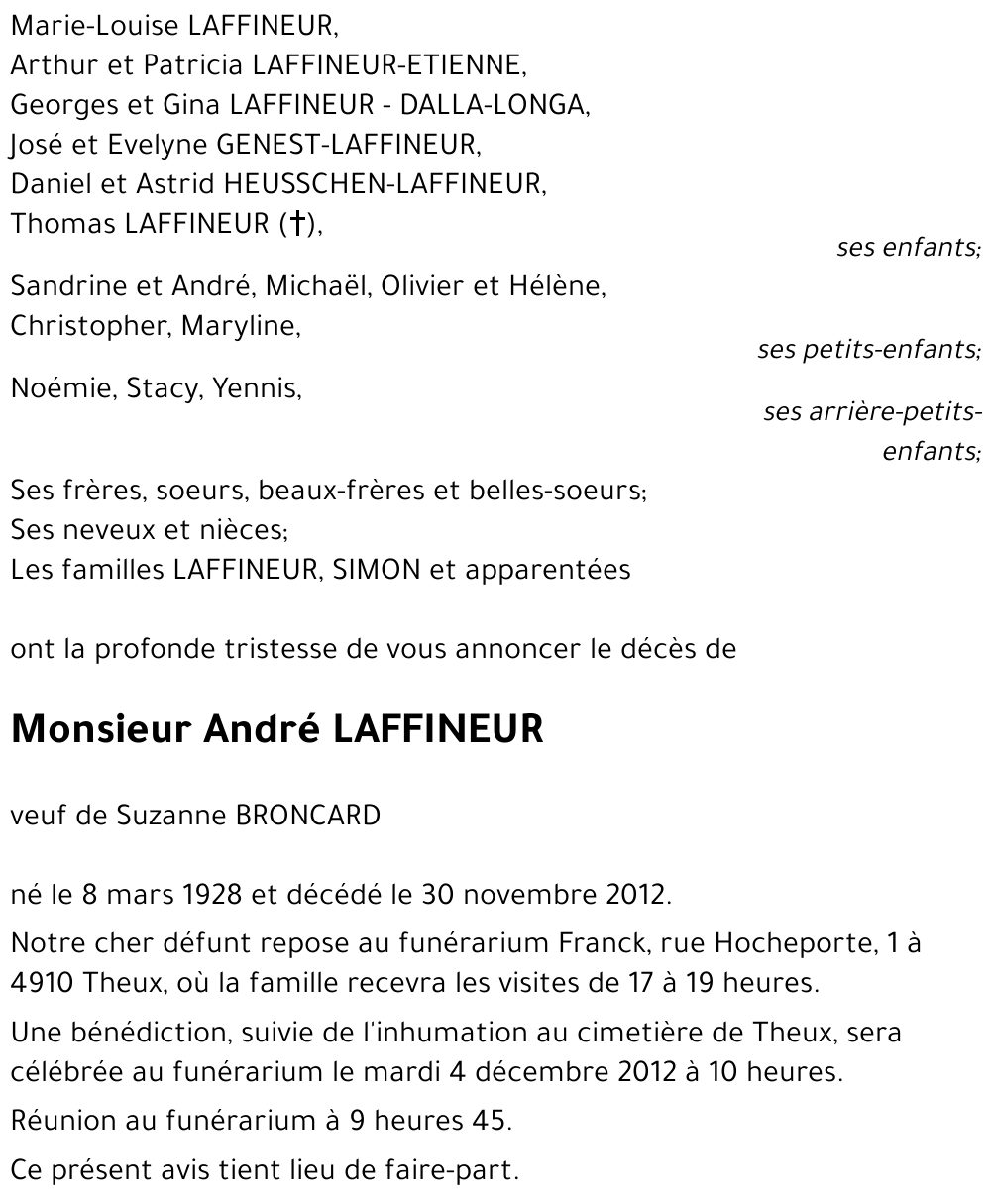 André LAFFINEUR