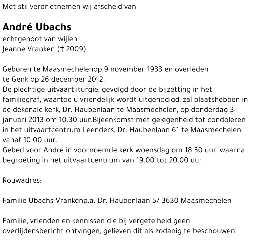 André Ubachs