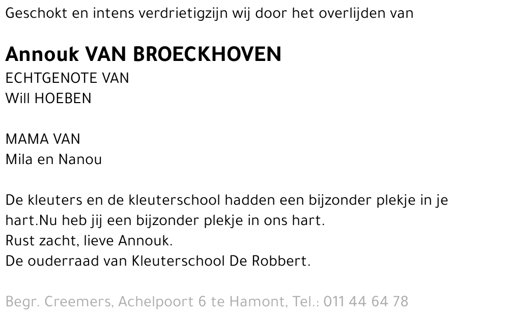 Annouk Van Broeckhoven