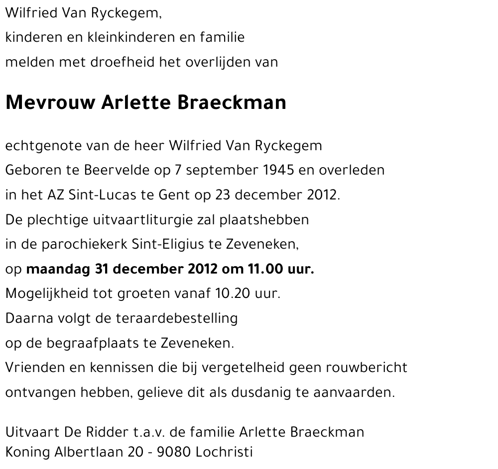 Arlette Braeckman