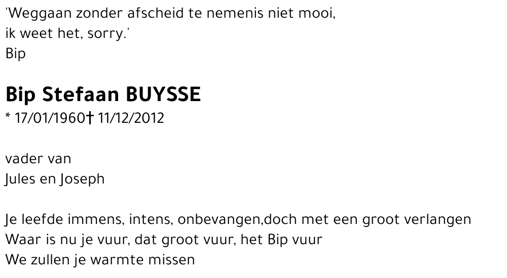 Bip Stefaan Buysse