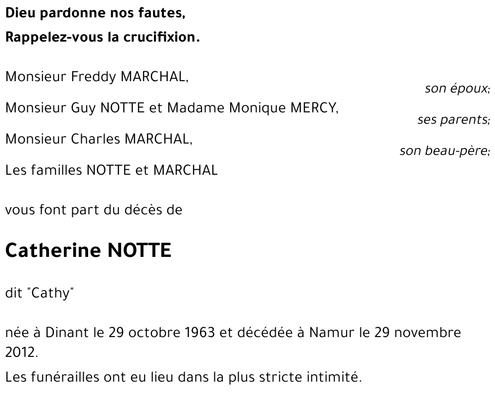 Catherine NOTTE
