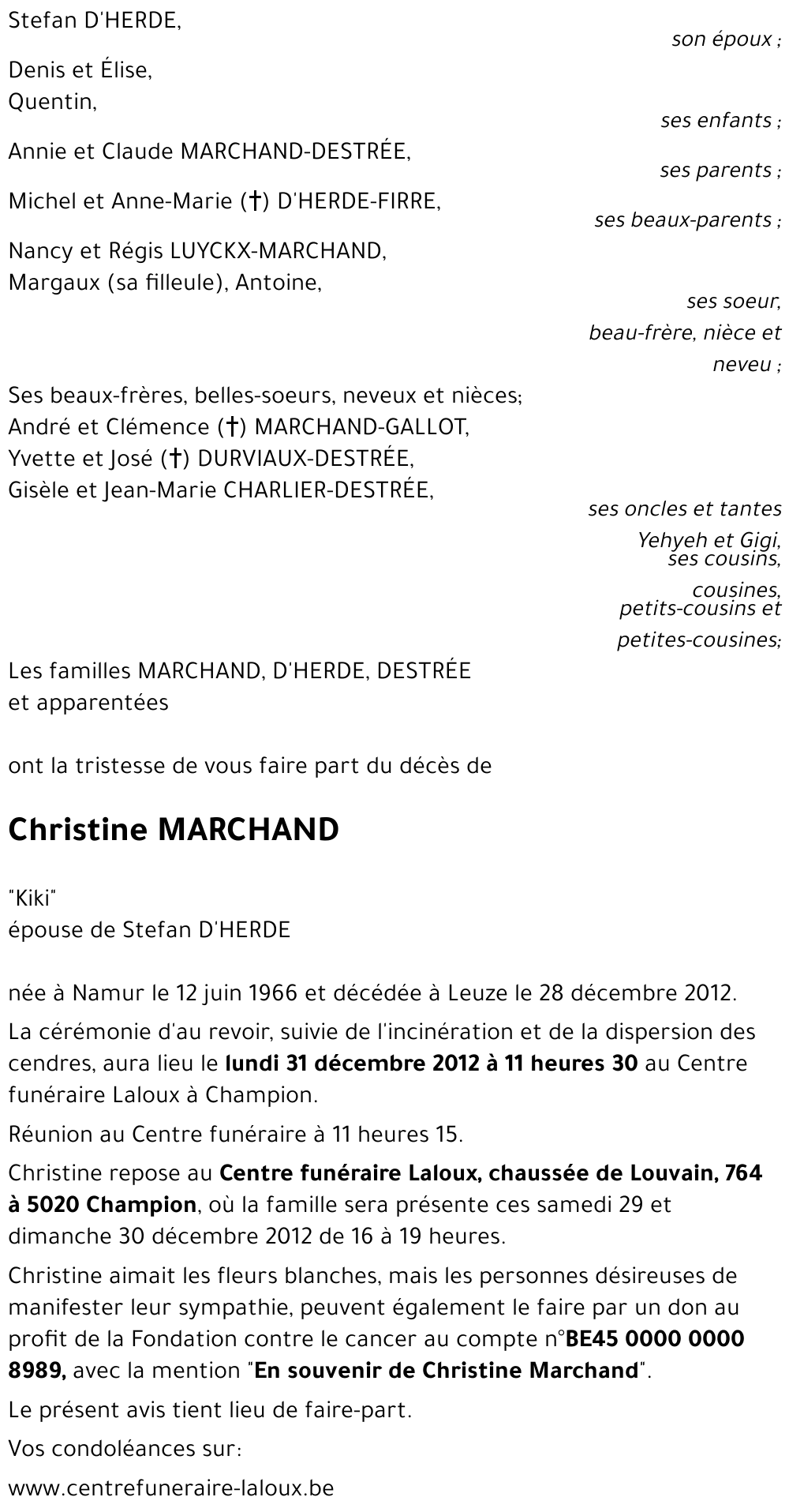 Christine MARCHAND