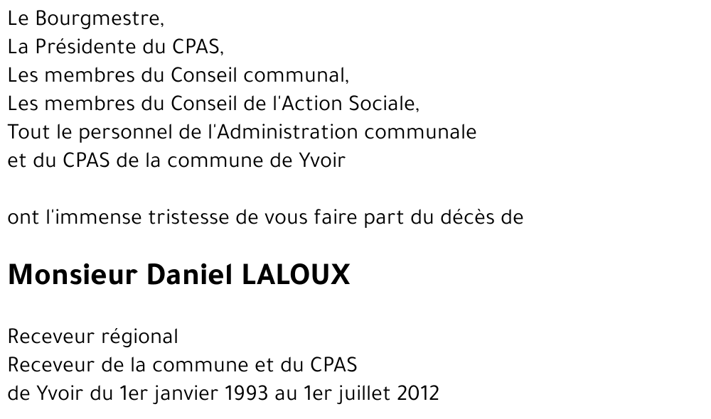 Daniel LALOUX
