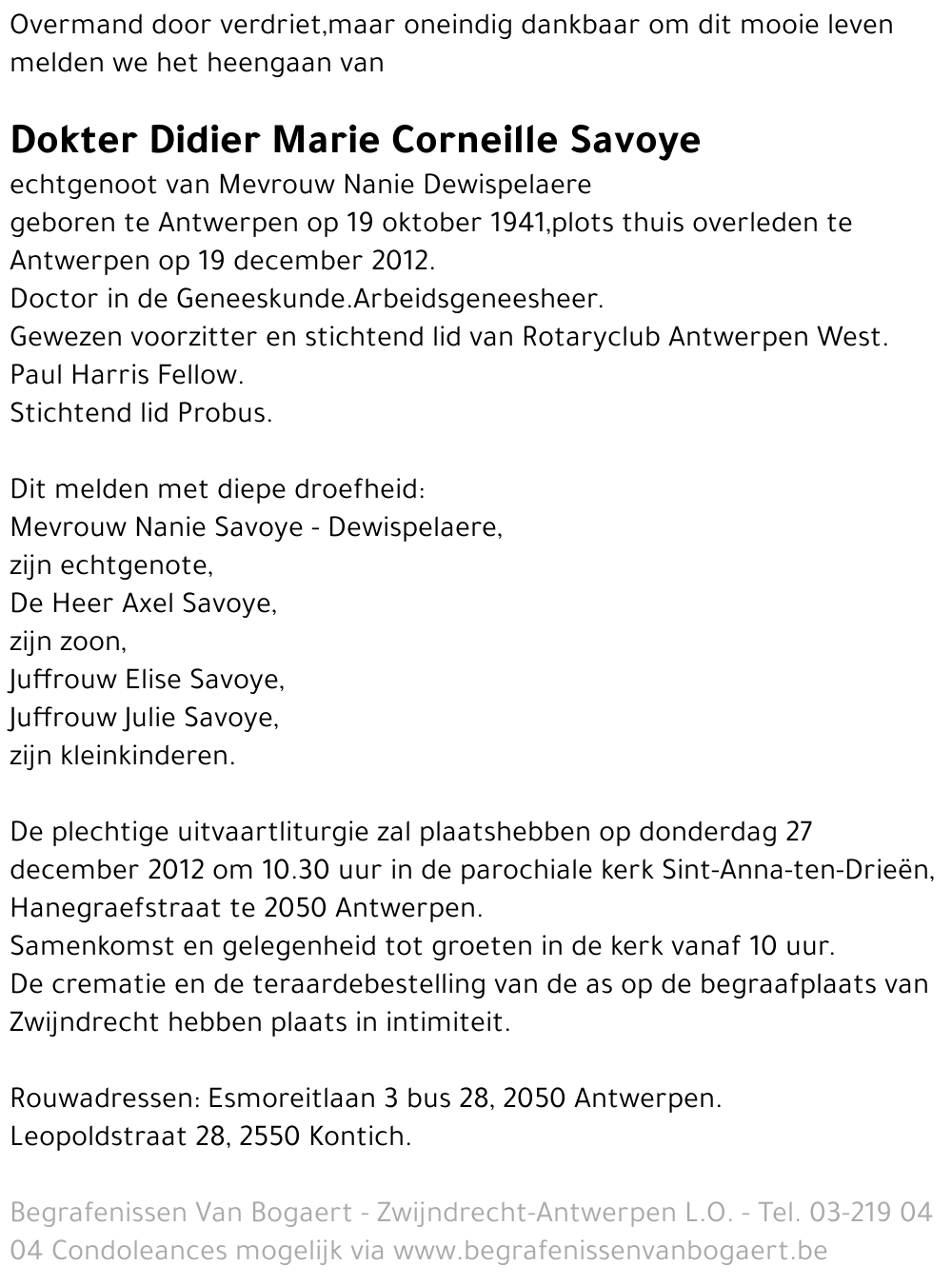 Didier Marie Corneille Savoye